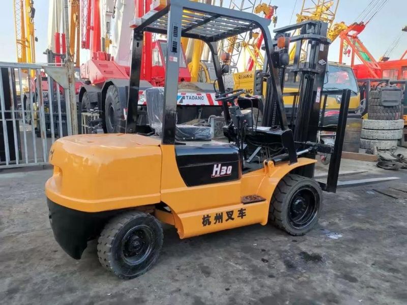 China Hangcha 15 / 20 / 25 / 30 / 35 / 50 Used Diesel Fork Lift Truck Tailifu 1.5t/2t/2.5t/3t/3.5t/50t Second Hand Diesel Forklift