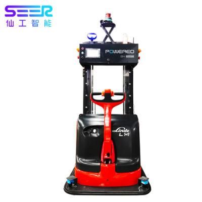 Advanced Design Industrial Robot Arm Automated Guided Vehicle Forklift for Warehouse