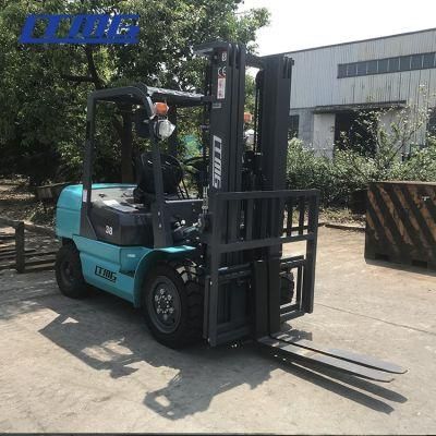 Multi Directional Forklift Counterbalance Lift Truck 3.8 Ton Diesel Lift Forklift with 6m Lifting Height