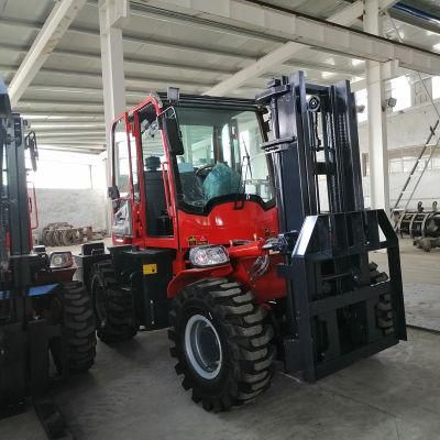 China 3 Ton Solid Tire Forklift Tough Terrain
