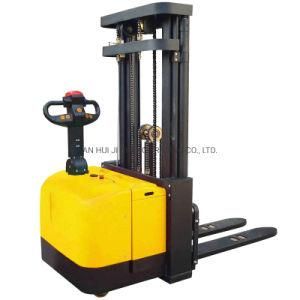 1600kg Hydraulic Full Automatic Fork Over Forklift Electric Pallet Stacker