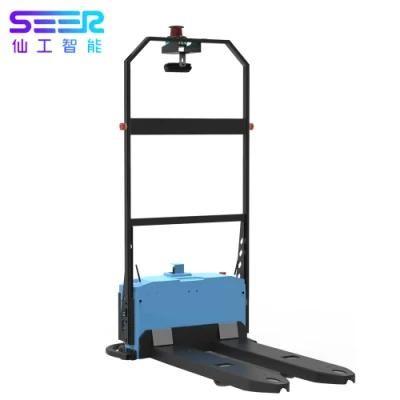 Electromagnetic Brake Laser Slam Electric Automated Guided Forklift with High Quality