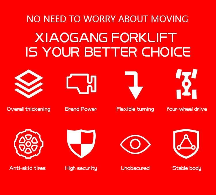 Shanding off-Road Forklift 3ton 3 Meters Lefting High at Low Price