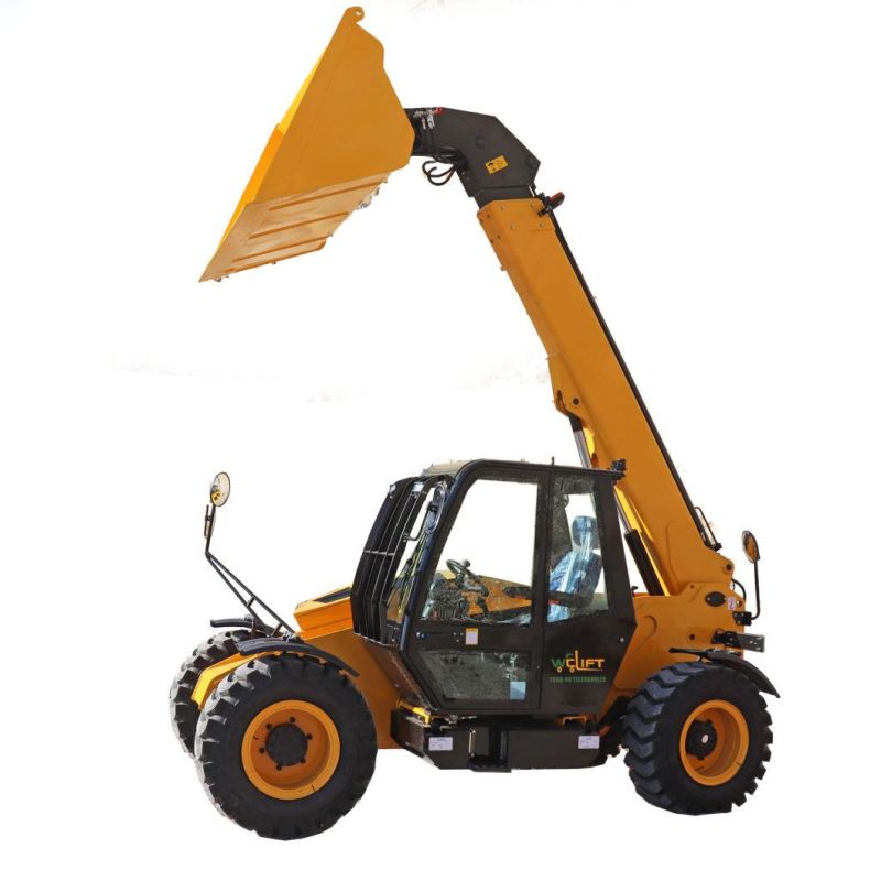 Multifunctional 7m Telehandler Wheel Loader 4X4 Type Telehandler Telescopic Forklift Quick Hitch Type