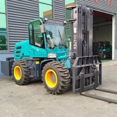Factory Supply 4ton Multifunctional Rough Terrain Forklift Cross-Country Forklifts
