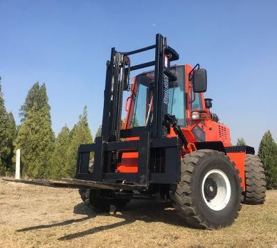 All Terrain Forklift 3.5 Tons 4X4 Forklift with 4 Wheel Steering