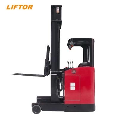 1.5 Tons Lift Mini Double Scissor Lift Reach Forklift Warehouse Material Handling Telescopic Electric Reach Truck