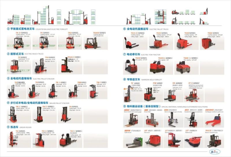 2.5 Ton Counter Balance Electric Forklift with 4 Wheel