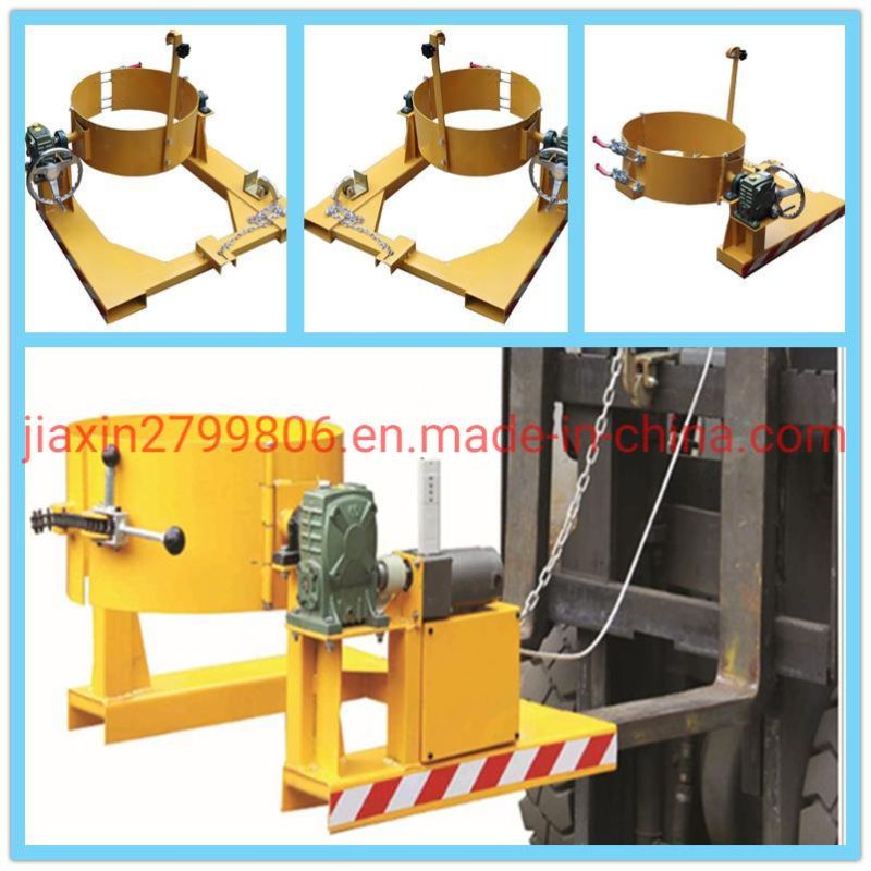 Forklift Parts Drum Grab 360 Degree Rotator Drum Lifter Inverted Bucket Machine