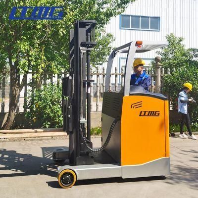 China Electric Free Parts Within Warranty 1.2 T Truck Stacker Reach Forklift