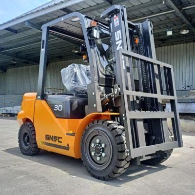3 Ton Gabelstapler Diesel Grua Horquilla Electric Forklift with Positioner