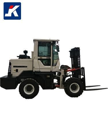 3ton, 3.5ton, 4 Ton, 5 Ton off-Road and Loading Forklift Truck Rough Terrain Diesel Forklift