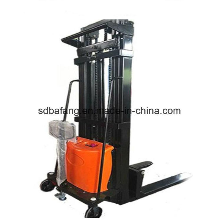 Lifting 4.5m Hydraulic Type Semi-Electric Forklift Stacker with Low Price