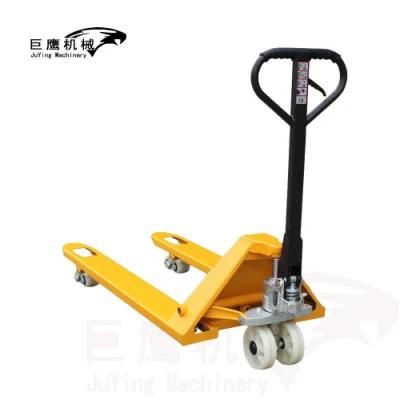 Juying Machinery Selling Yellow Colors Hand Pallet Truck Forklift