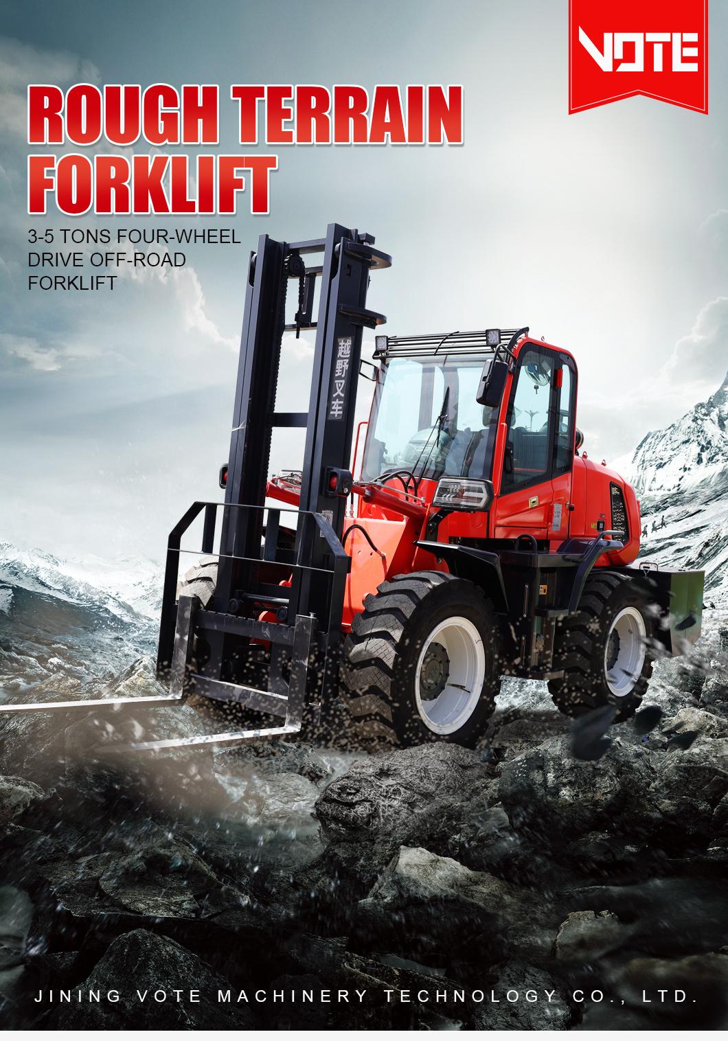 off-Road Forklift All-Terrain Rough Terrain Diesel Forklift Trucks