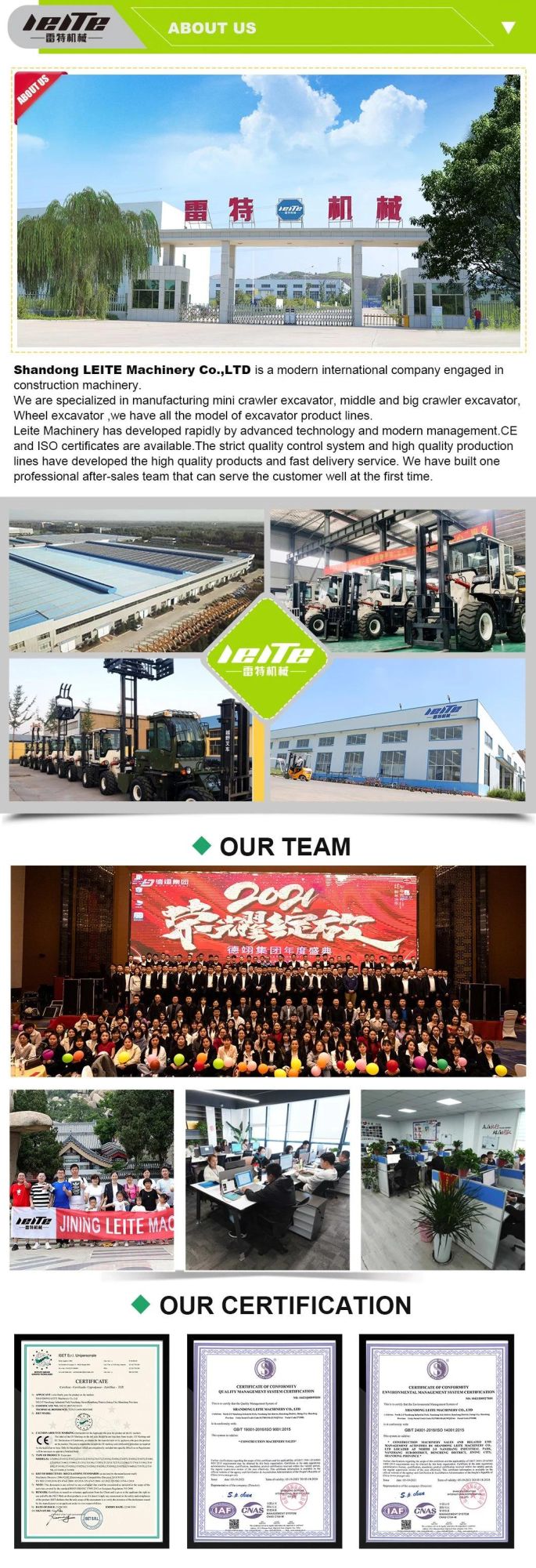 Factory Direct Sales One off-Road Forklift Closed-Driving Forklift off-Road Forklift 3 Tons 5 Tons