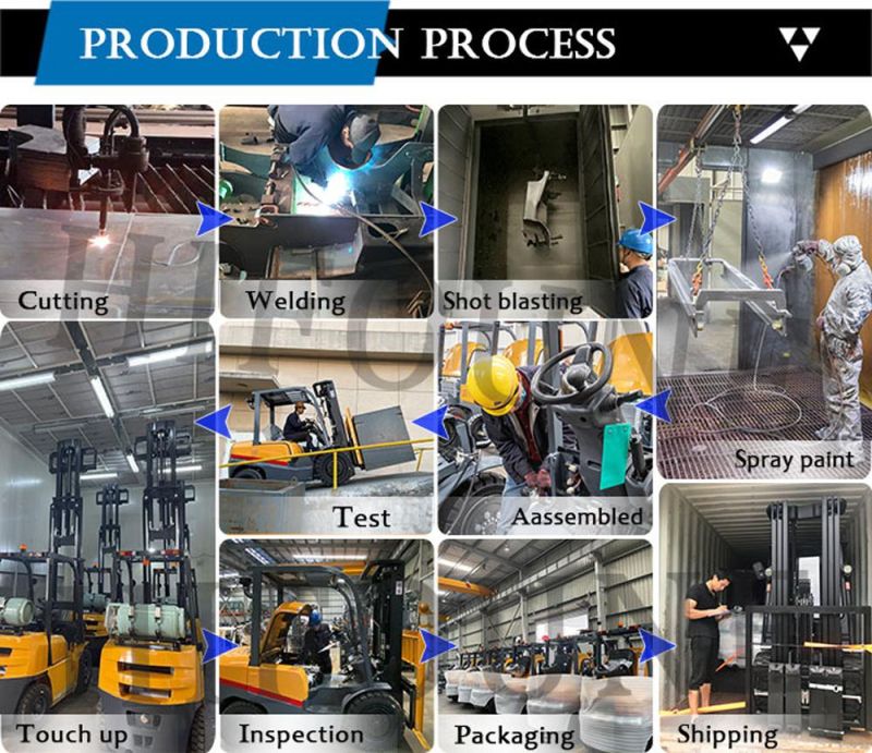 Hifoune Factory 2000kg 2500kg 3000kg Diesel Forklift for Sale