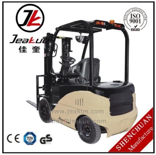 2017 1.5t German Design Hot Sell Four-Wheel Electric Forklift