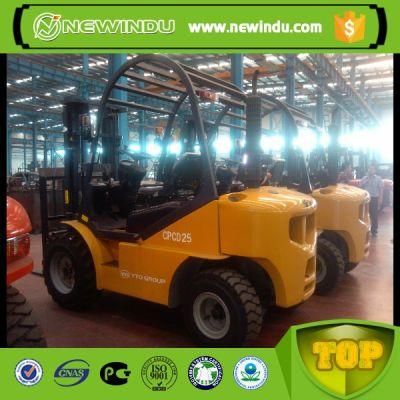 Yto 2.5ton Rough Terrain Forklift Cpcd25 for Sale