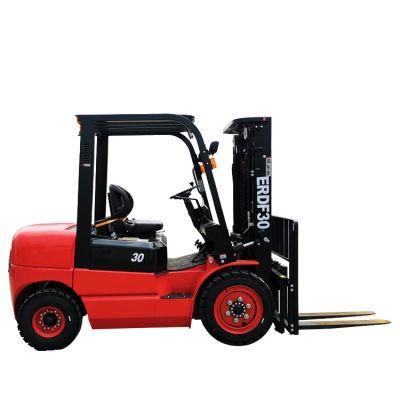 Everun Hot Sale Forklift Truck 3ton Erdf30 Hydraulic Diesel Forklift Lifting Machine