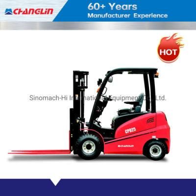 Changlin Official Lithium Battery Forklift Truck 2500kg 3m/3.5m/4m/4.5m/5m Mast