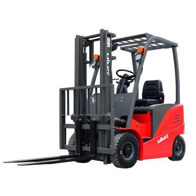 Factoty Direct 4 Wheel 1500kg Battery Powered Full Electric Forklift