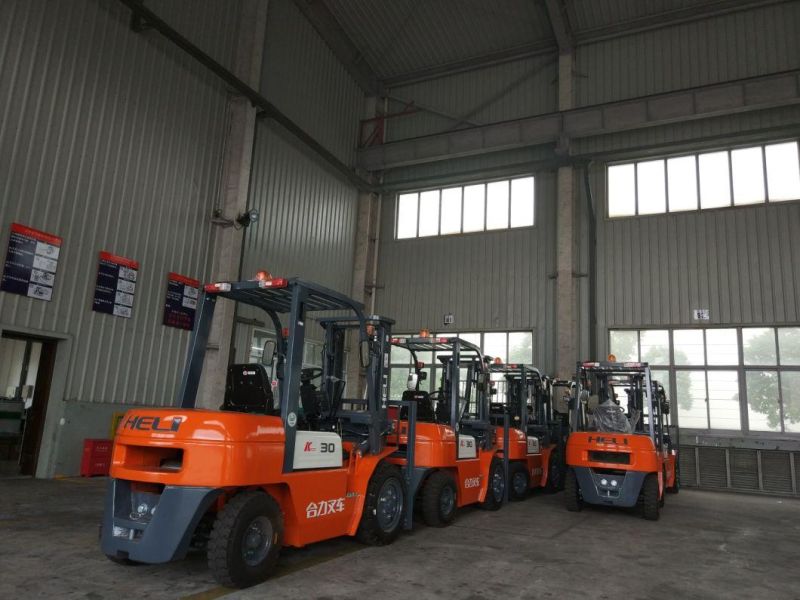 China EXW Price Heli Lonking Huahe Hangcha JAC Zoomlion 3ton 4ton 3m 4m 4.7m 5m Diesel Forklift (CPCD30)