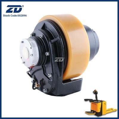 Horizontal Type of 210mm Diameter Rubber Drive Wheel with DC Brushless Motor for Intelligent Logistics