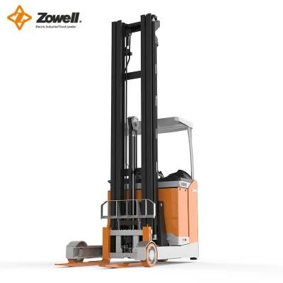 Zowell 2 Ton Mosfet Control Reach Truck Electric Forklift Frb20
