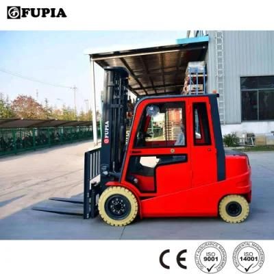 New Forklift 5 Ton Battery Powered Lithium-Ion Forklift with Closed Cabin