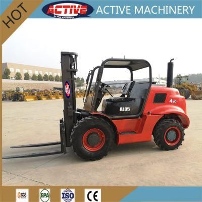 ACTIVE Brand AL35 3.5ton 2-Wheel Drive Rough Terrain Forklift for Sale