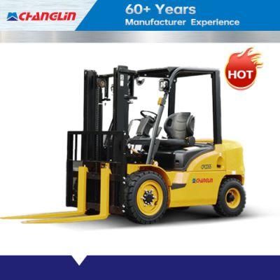 Changlin New Mini 1-3t Small Four Wheel Environmentally Friendly Electric Diesel Powered Counterbalanced Distribution Station Forklift