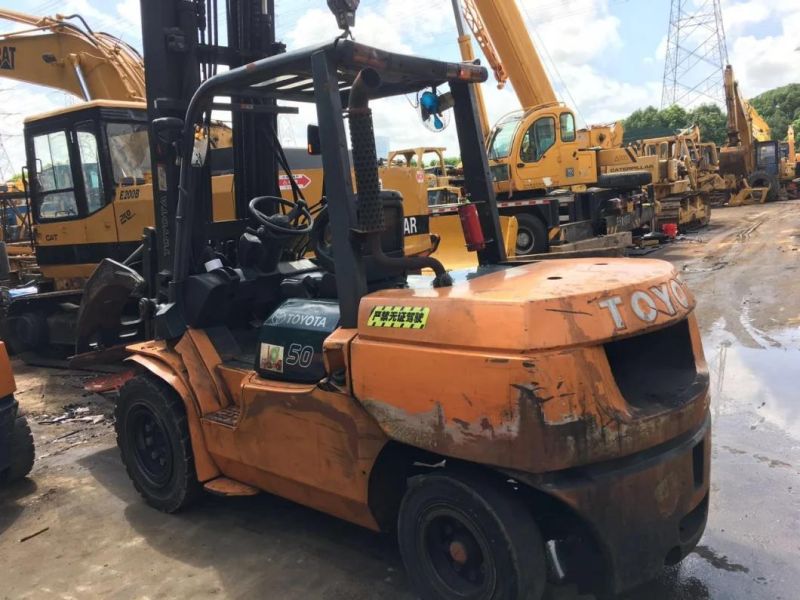 Best Condition Japan Original Toyota 50 Forklift Used Toyota 50 Forklift in Good Condition for Sale