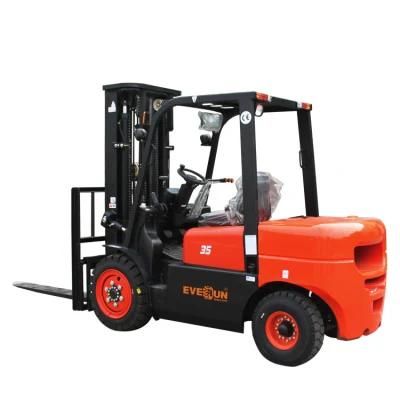 Everun New Design Erdf35 Forklift Equipment 3 Ton Diesel Forklift with Cheap Price for Sale