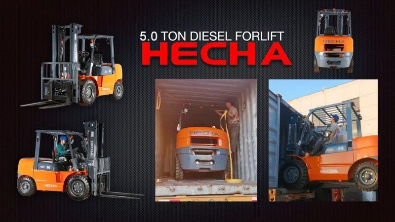 China Forklift High Quality Truck 4ton 4.5ton 5ton Lift Height 3m 4m, 4.5m, 5m Diesel Forklift