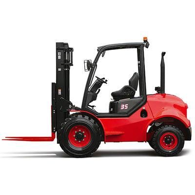 3000kg 3 Ton 4WD Diesel off Road Forklift All Rough Terrian Forklift/Pallet Truck/Lift Truck