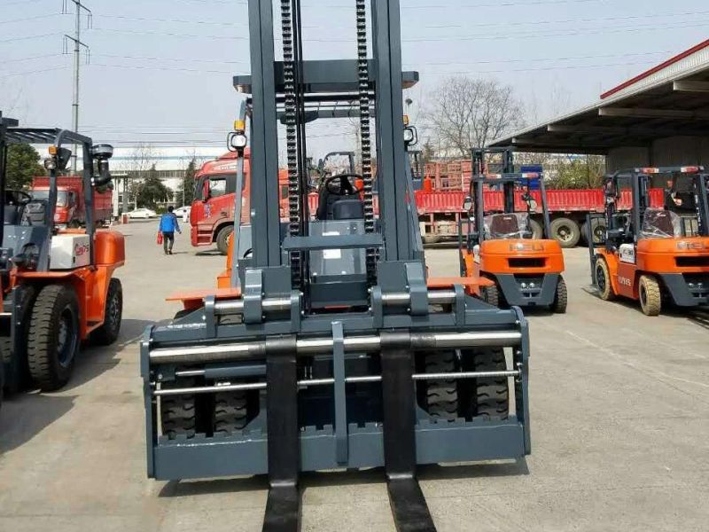 Heli China Top Brand 10 Ton Heavy Duty Diesel Forklift Cpcd100 with Triple 4.8 Meters Mast and Side Shift