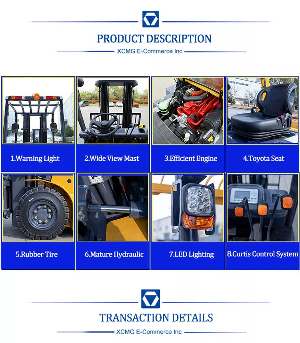 XCMG 2ton 2.5ton 3ton 3.5ton Carretilla Elevadora Japanese Engine Hydraulic Fork Lift Diesel Forklift Truck Price with Attachment (NOT TCM HANGCHA HELI Toyota)
