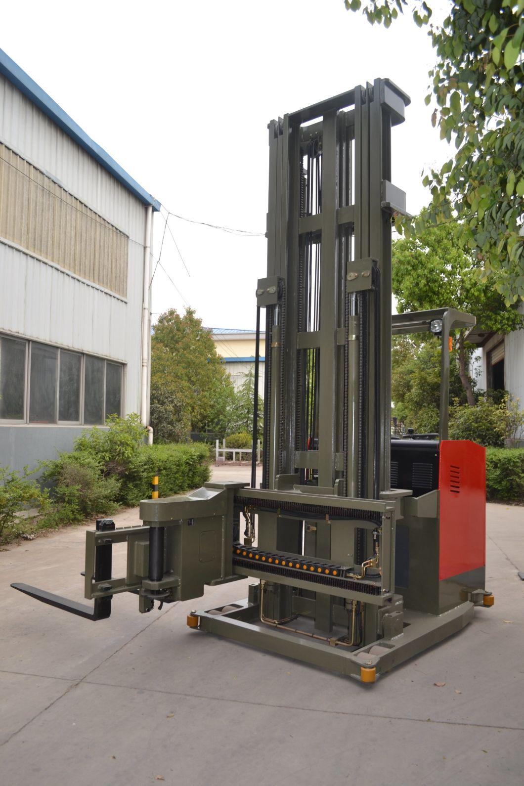 Lift Height 5.5m with Triplex Mast AC Motor 3 Way Vna Forklift Electric Stacker 5 Meter