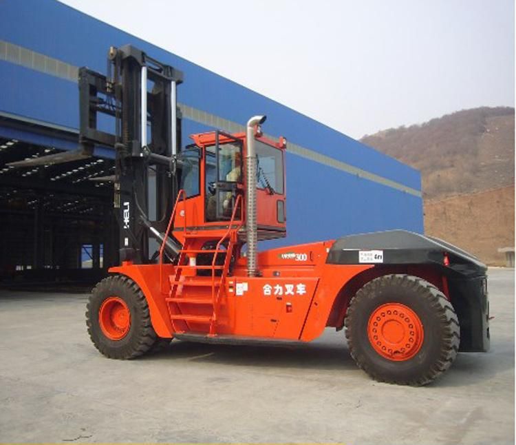 Heli Forklift 28ton 32ton IC Heavy Forklift Balance Weight Forklift