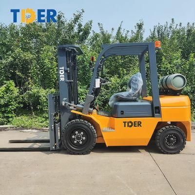 Manufacture Optional Engine Unloading Tder Propane Forklifts 7000 Lbs Forklift LPG Fg30
