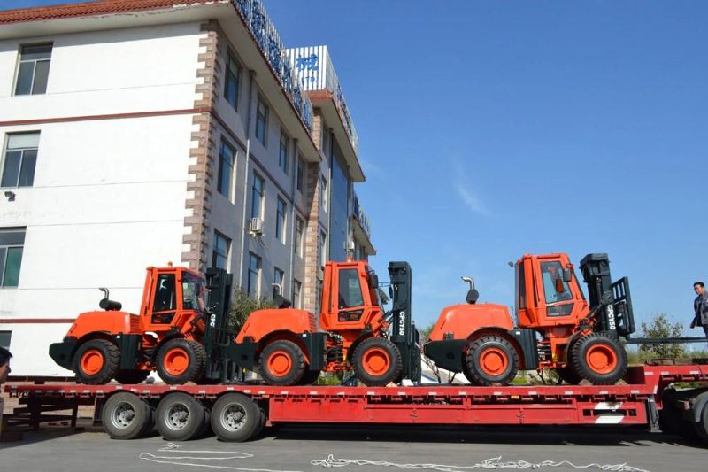 5ton 7ton 4WD All/Rough Terrain Forklift 6 Wheels