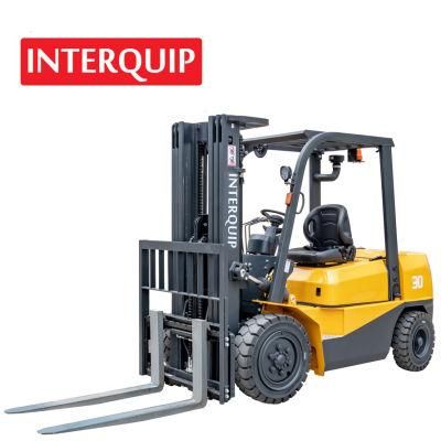 China Interquip 2ton/2.5ton/3ton/3.5ton/4ton Counterbalance Diesel Forklift with Xinchai/Isuzu/Mitsubishi