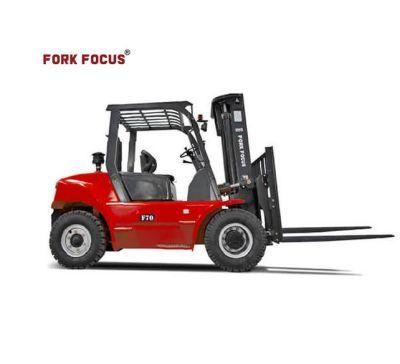 Counterbalance Forklift Truck Forklift 5 Ton Forkfocus Heavy Duty Forklift with Container Mast