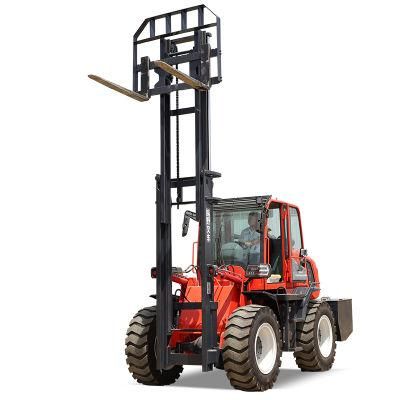 Hot Lifter 3 Ton 4ton 5ton Diesel Forklift Trucks Fork Lifter Tractor Max Power Building Engine Technical Dimensions Sales ISO