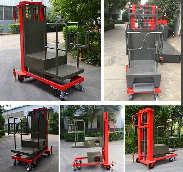 0.3t/2.5m Semi Automatic Platform Semi Electric Order Picker