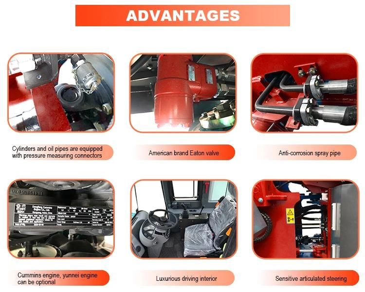 New High Speed Tder 2WD off Road Forklift for Sale