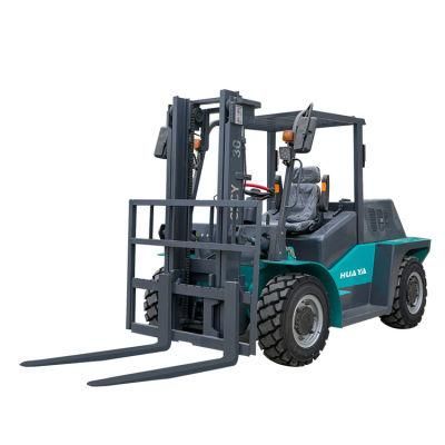 Articulated Four Wheel Drive 3t 4t 5t All Terrain Forklift 4WD Rough Terrain Forklift with Cab CE