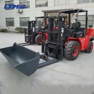 Ltmg 3 Ton 3.5 Ton 4 Ton 5 Ton ATV off Road 2WD 4WD All Rough Terrain Forklift with Bucket