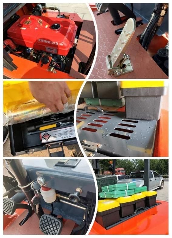 2.5 Ton Diesel Mechanical Hand Forklift with 3000kg Capacity